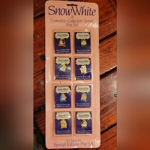 Vintage Snow White Complete Collector's Pin Set